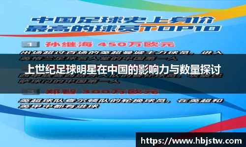 上世纪足球明星在中国的影响力与数量探讨