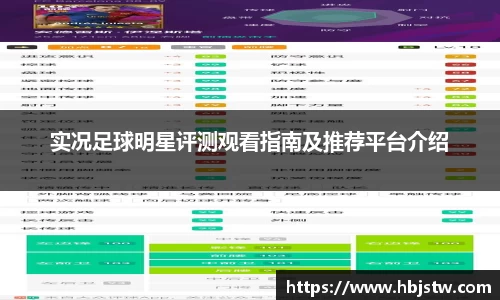 实况足球明星评测观看指南及推荐平台介绍